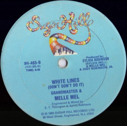 Grandmaster & Melle Mel* ‎– White Lines (Don't Don't Do It)  12" - Imagen 2