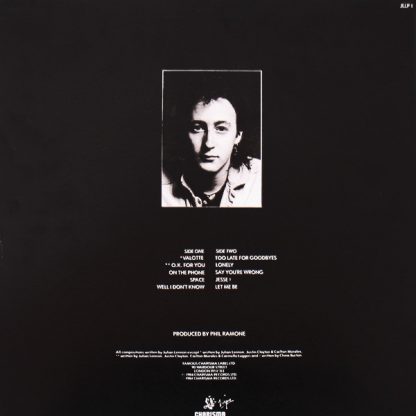 Julian Lennon ‎– Valotte  LP  nuevo - Imagen 2