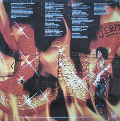 Jermaine Jackson ‎– Feel The Fire     LP  album - Imagen 2