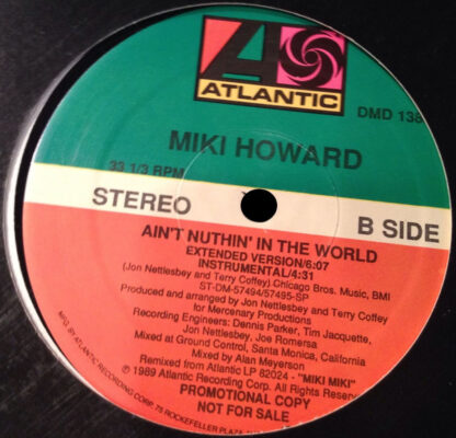 Miki Howard ‎– Ain't Nuthin' In The World     12" - Imagen 3