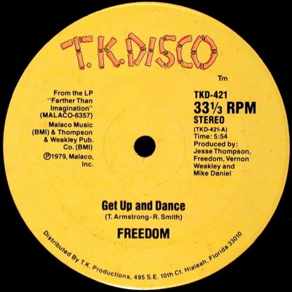 Freedom – Get Up And Dance     12"