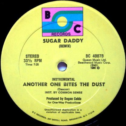 Sugar Daddy – Another One Bites The Dust    12" - Imagen 2