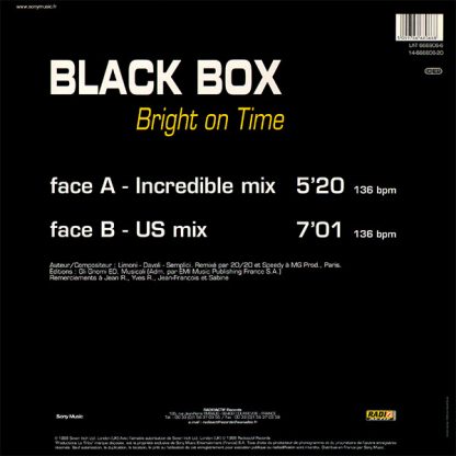 Black Box ‎– Bright On Time (Incredible Mix)     12" - Imagen 2