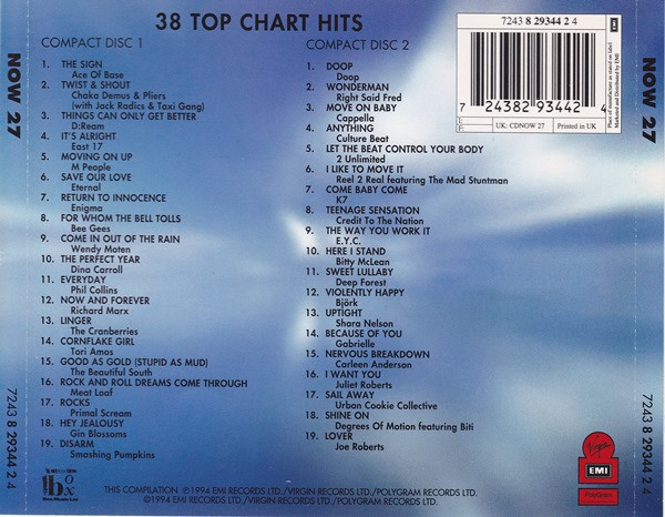 Now That's What I Call Music 27 2xCDS album doble - Comercial Hot Top