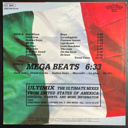 Various – Mega Beats Vol. 1 mix    12" - Imagen 2